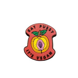 Eat P**** It’s Vegan Croc Charm